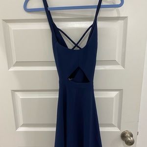 Navy short formal dress